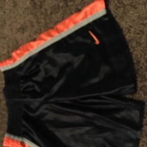 Navy blue/ orange boys Nike shorts
